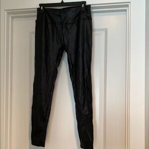 Black Faux Leather Leggings